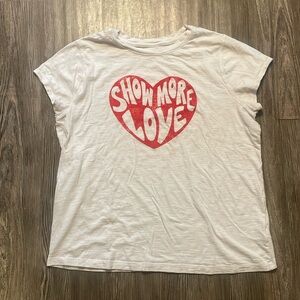 Universal Thread white graphic tee